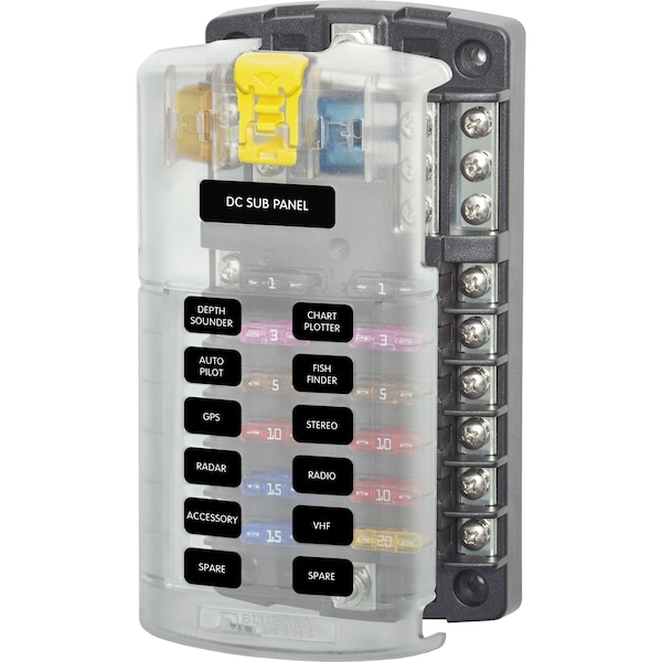 Blue Sea Systems Open Fuse Block, 30 to 100A Amp Range, 32V DC Volt Rating, Screw 5026-BSS - main